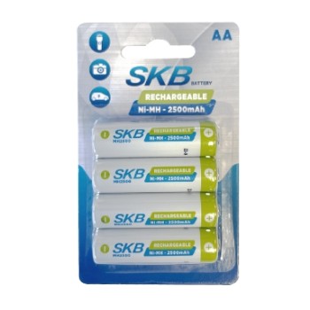 SKB 38.1950.55 - Επαναφορτιζόμενες μπαταρίες MH2500AA 4 τεμ. Ni-Mh 2500mah Μπαταρίες Onetrade